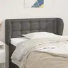 vidaXL Tête de lit avec oreilles Gris 93x23x78/88 cm Similicuir