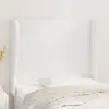 vidaXL Tête de lit avec oreilles Blanc 83x23x118/128 cm Similicuir