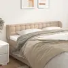 Non communiqué vidaXL Tête de lit avec oreilles Cappuccino 183x23x78/88 cm Similicuir