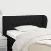 vidaXL Tête de lit avec oreilles Noir 103x23x78/88 cm Tissu