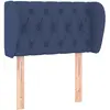 vidaXL Tête de lit avec oreilles Bleu 83x23x78/88 cm Tissu