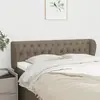 vidaXL Tête de lit avec oreilles Taupe 163x23x78/88 cm Tissu
