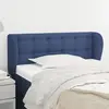 vidaXL Tête de lit avec oreilles Bleu 93x23x78/88 cm Tissu