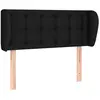 vidaXL Tête de lit avec oreilles Noir 83x23x78/88 cm Tissu