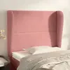 vidaXL Tête de lit avec oreilles Rose 83x23x118/128 cm Velours