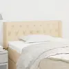 vidaXL Tête de lit avec oreilles Crème 103x16x78/88 cm Tissu