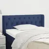 vidaXL Tête de lit avec oreilles Bleu 103x16x78/88 cm Tissu