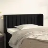 vidaXL Tête de lit avec oreilles Noir 103x16x78/88 cm Velours