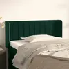 vidaXL Tête de lit avec oreilles Vert foncé 103x16x78/88 cm Velours