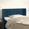 vidaXL Tête de lit avec oreilles Bleu foncé 93x16x78/88 cm Velours