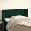 vidaXL Tête de lit avec oreilles Vert foncé 83x16x78/88 cm Velours