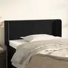 vidaXL Tête de lit avec oreilles Noir 103x16x78/88 cm Velours