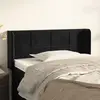 vidaXL Tête de lit avec oreilles Noir 93x16x78/88 cm Velours