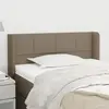 vidaXL Tête de lit avec oreilles Taupe 83x16x78/88 cm Tissu