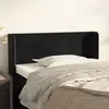 vidaXL Tête de lit avec oreilles Noir 103x16x78/88 cm Velours