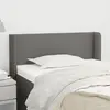 vidaXL Tête de lit avec oreilles Gris foncé 103x16x78/88 cm Tissu