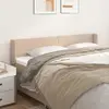 vidaXL Tête de lit avec oreilles Cappuccino 203x16x78/88 cm Similicuir