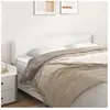 vidaXL Tête de lit avec oreilles Blanc 163x16x78/88 cm Similicuir