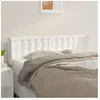 vidaXL Tête de lit avec oreilles Blanc 147x16x78/88 cm Similicuir