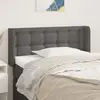 vidaXL Tête de lit avec oreilles Gris 103x16x78/88 cm Similicuir