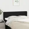 Non communiqué vidaXL Tête de lit avec oreilles Noir 147x16x78/88 cm Tissu