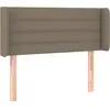 vidaXL Tête de lit avec oreilles Taupe 83x16x78/88 cm Tissu