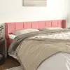 vidaXL Tête de lit avec oreilles Rose 203x16x78/88 cm Velours
