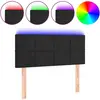 vidaXL Tête de lit à LED Noir 90x5x78/88 cm Velours