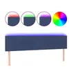 vidaXL Tête de lit à LED Bleu 160x5x78/88 cm Tissu