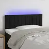 vidaXL Tête de lit à LED Noir 90x5x78/88 cm Velours