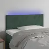vidaXL Tête de lit à LED Vert foncé 90x5x78/88 cm Velours