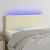 Tête de lit à LED Crème 80x5x78/88 cm Similicuir