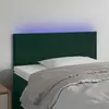 vidaXL Tête de lit à LED Vert foncé 80x5x78/88 cm Velours