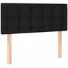 vidaXL Tête de lit à LED Noir 80x5x78/88 cm Tissu
