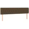 vidaXL Tête de lit à LED Marron foncé 180x7x78/88 cm Tissu
