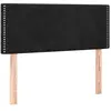 vidaXL Tête de lit à LED Noir 100x5x78/88 cm Velours
