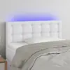 vidaXL Tête de lit à LED Blanc 90x5x78/88 cm Similicuir