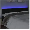 vidaXL Tête de lit à LED Noir 180x5x78/88 cm Velours