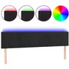 vidaXL Tête de lit à LED Noir 200x5x78/88 cm Velours