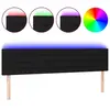 vidaXL Tête de lit à LED Noir 180x5x78/88 cm Tissu