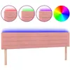 vidaXL Tête de lit à LED Rose 160x5x78/88 cm Velours