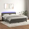 vidaXL Tête de lit à LED Bleu 180x5x78/88 cm Tissu