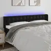 vidaXL Tête de lit à LED Noir 163x16x78/88 cm Similicuir