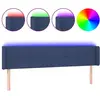 vidaXL Tête de lit à LED Bleu 183x16x78/88 cm Tissu