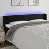 vidaXL Tête de lit à LED Noir 203x16x78/88 cm Similicuir