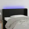 vidaXL Tête de lit à LED Noir 93x16x78/88 cm Similicuir