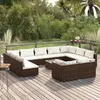 vidaXL Tête de lit à LED Noir 90x5x118/128 cm Tissu