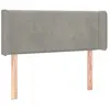 vidaXL Tête de lit à LED Gris clair 83x16x78/88 cm Velours