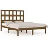 vidaXL Cadre de lit Marron miel Bois de pin massif 200x200 cm