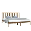 vidaXL Cadre de lit Marron miel Bois de pin massif 200x200 cm